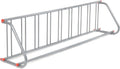Global Industrial 111" L Single-Sided Grid Bike Rack, 9-Bike Capacity, Powder Coated Steel, Gray, Commercial Bike Rack for Stores, Parks, Schools and More