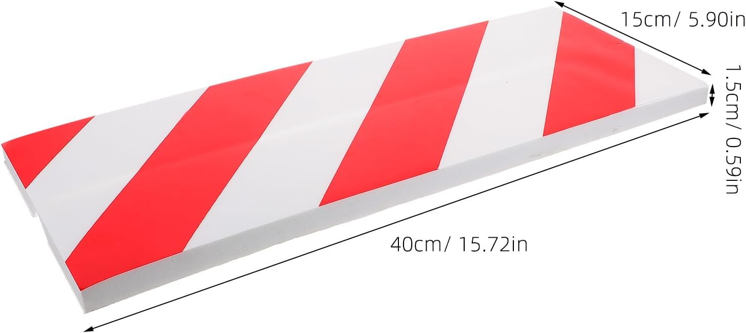 VOSAREA 4pcs Reflective Foam Wall Protector for Garage Poles Corner Guard Padding for Parking Garages Wall Guards to Protect Walls