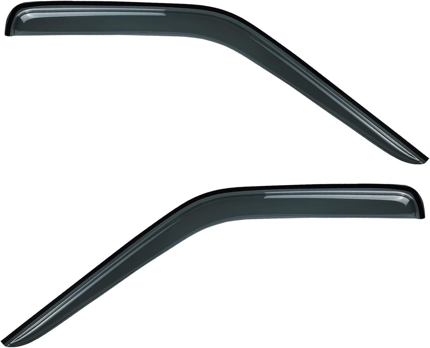 Front Window Visor Compatible with 98-04 Nissan Frontier 00-04 Xterra Rain Guards Wind Deflector Smoke 2pc 92212