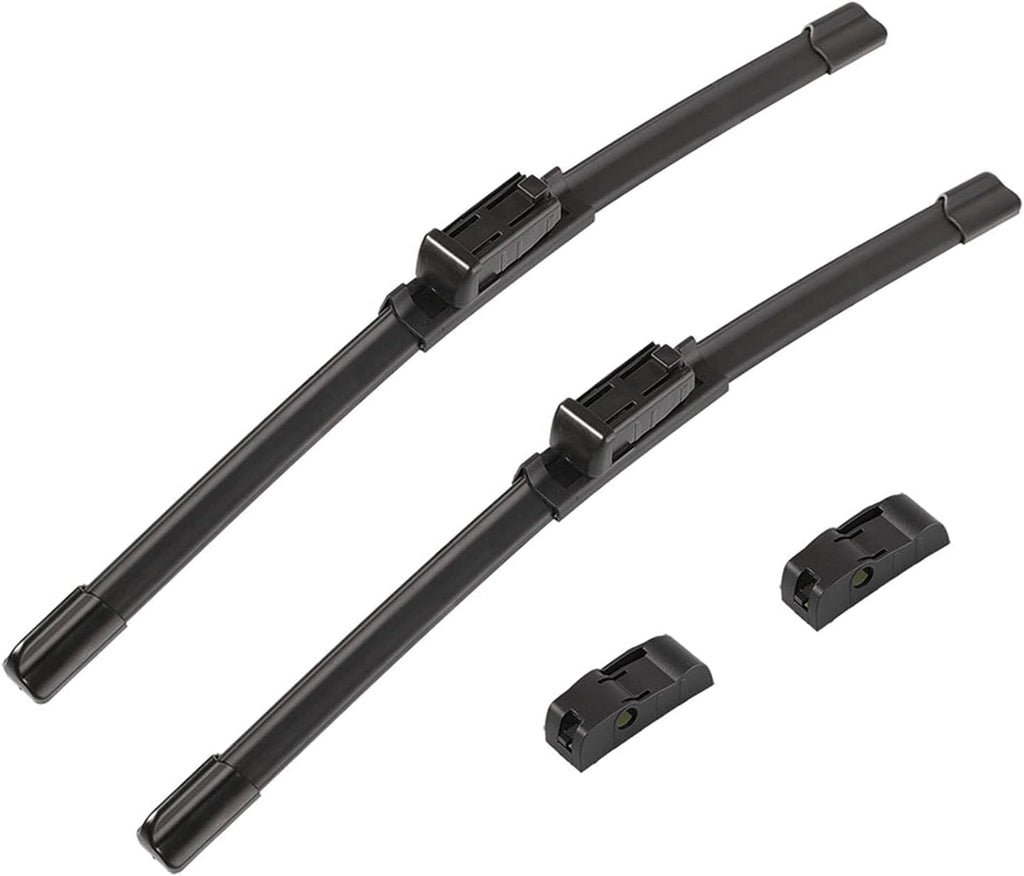 2 wipers Replacement For Benz 2008-2014 W207 W212 W218 W204 Class C250 C300 C350 C63 AMG W218 C218 CLS550 CLS63 AMG Replacement Windshield Wiper Blades Set 24"+24"(Set of 2)