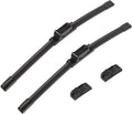 2 wipers Replacement For Benz 2008-2014 W207 W212 W218 W204 Class C250 C300 C350 C63 AMG W218 C218 CLS550 CLS63 AMG Replacement Windshield Wiper Blades Set 24"+24"(Set of 2)