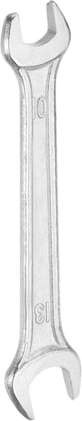 HARFINGTON Double Open End Wrench 10mm x 12mm Metric 15 Degree Offset Angle Small Flat Head Wrench Galvanizing Open Ended Spanner for Automotive Repair Furniture Assembly