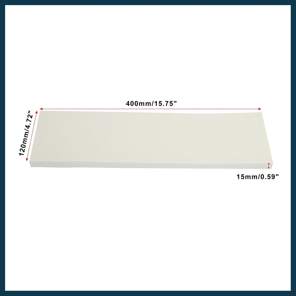 400x120x15mm 2pcs Car Garage Wall Guard Door Bumper Protector Anti Collision Waterproof White Automotive Parts