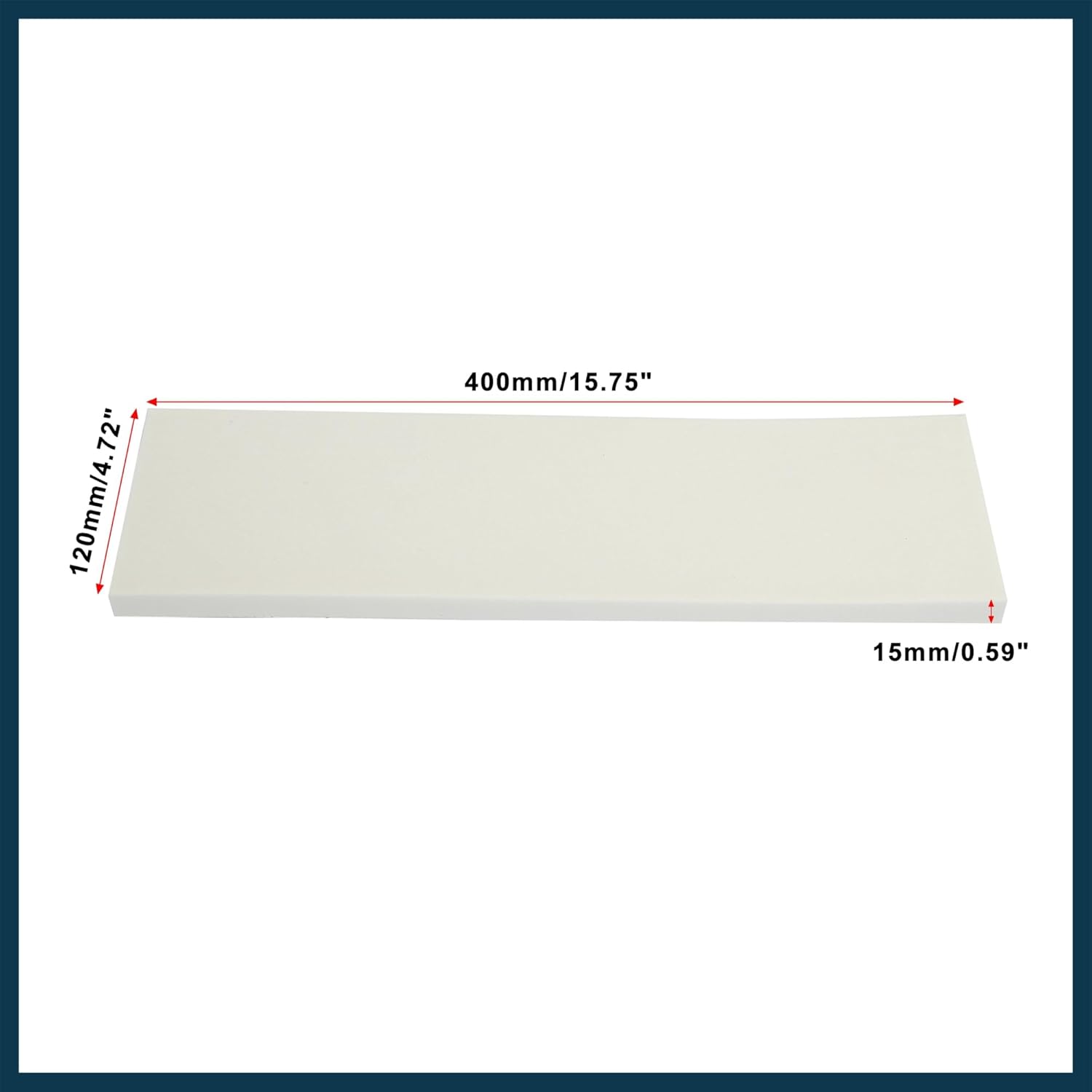 400x120x15mm 2pcs Car Garage Wall Guard Door Bumper Protector Anti Collision Waterproof White Automotive Parts