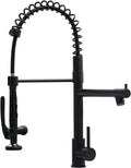 Fapully Black Kitchen Faucet,Commercial Pull Down Kitchen Sink Faucet with Sprayer
