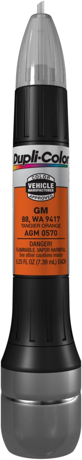 Dupli-Color AGM0570 Scratch Fix All-In-1 Exact-Match Automotive Touch-Up Paint – General Motors Tangier Orange – 0.25 oz. Paint Pen, 0.5 Fl Oz (Pack of 1)