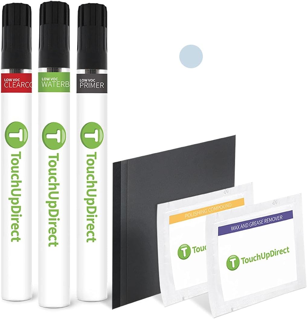 TouchUpDirect 781 Sea Glass Pearl Compatible with Toyota Exact Match Touch Up Paint Brush - Platinum Kit