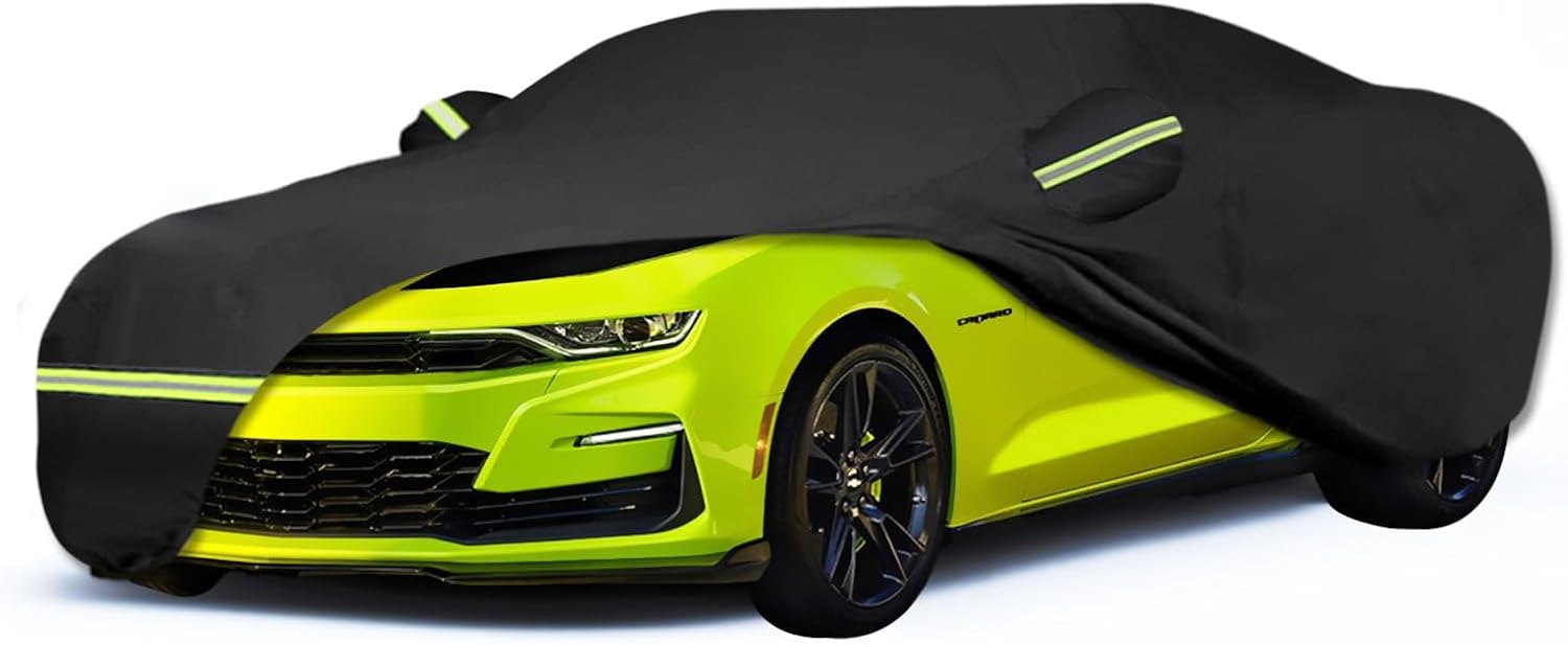 Waterproof Car Covers for 2010-2023 Chevy Camaro(Black) Custom Heavy Duty Waterproof All Weather Protection Outdoor