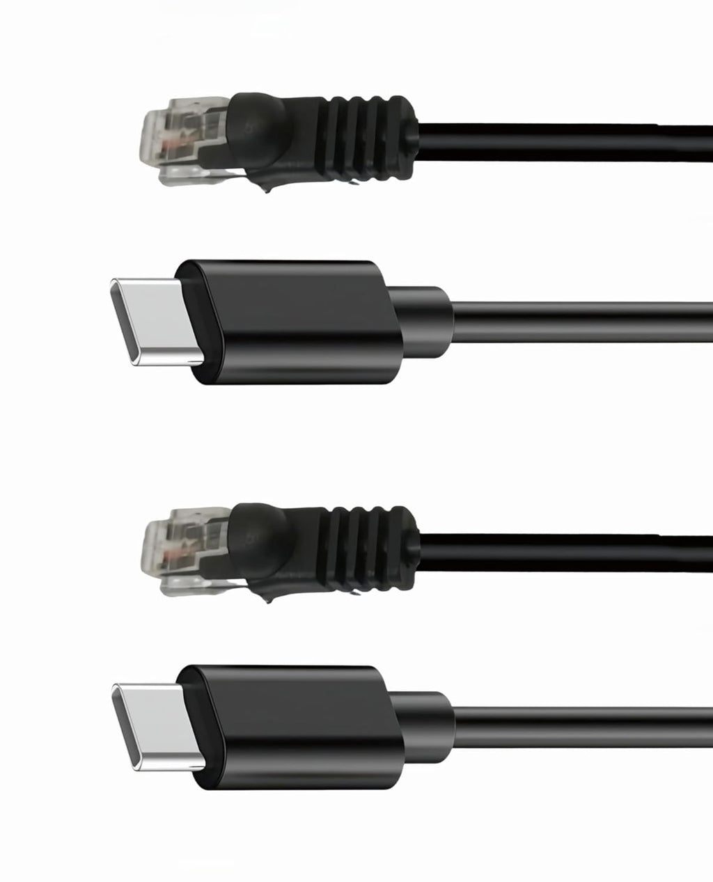 USB C to RJ11 Radar Detector Power Cord Cable(7FT*2) for Escort Valentine One Uniden Beltronics