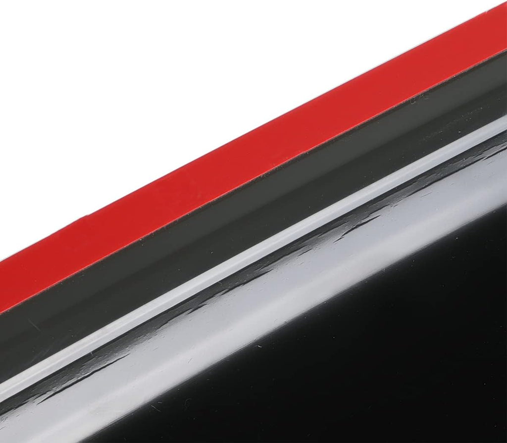 194249 Side Window Visors Wind Vent Deflector fit for 2007-2018 Jeep Wrangler 4-Door (JK),4pc in-Channel Style Dark Smoke Nice Looking Sun Rain Guards Set