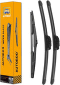 AUTOBOO 26"+19" Windshield Wipers with 16" Rear Wiper Blade Sets Replacement for 2010 2011 2012 2013 2014 2015 Toyota Prius -Original Factory Quality (Pack of 3)