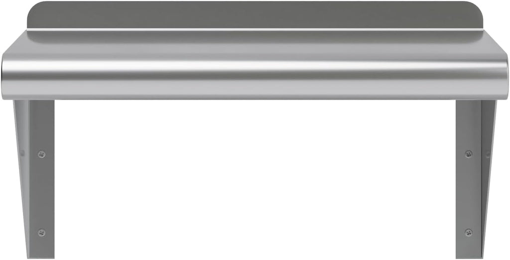 AmGood 10" X 16" Stainless Steel Wall Shelf | Metal Shelving | Garage, Laundry, Storage, Utility Room | Restaurant, Commercial Kitchen | NSF