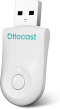 OTTOCAST Wireless Carplay Adapter 2025 for Apple iPhone, Convert Wired to Wireless Car Play for Older Cars Mini USB Design Plug & Play, Multi-User Seamless Connection for iOS 10+/ Android Auto (White)