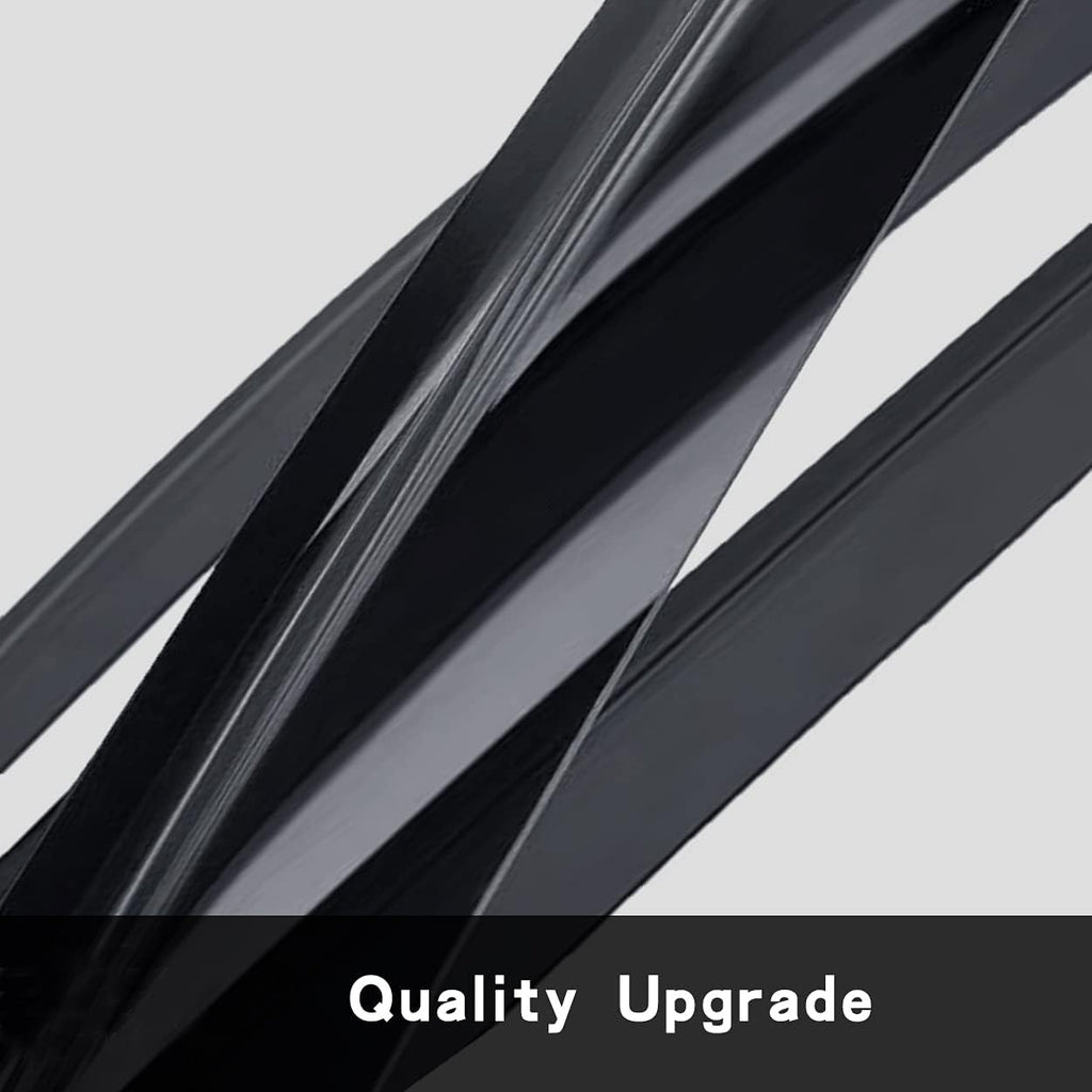 Side Window Wind Deflector, 2pcs Out-Channel Tape-On Dark Smoke Rain Guards Set, Window Visor fit for 2003-2007 Honda Accord 2-Door Coupe 92349