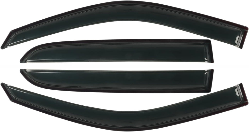Window Visors Rain Guards Fit for 2009-2018 Dodge Ram 1500, 19-23 1500 Classic Crew Cab Only, 10-24 Ram 2500/3500 Crew Cab & Mega Cab