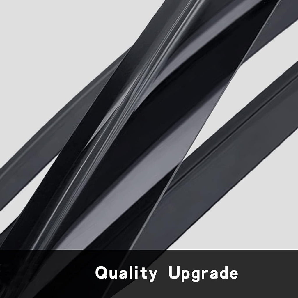 Side Window Wind Vent Deflector, 2pcs Out-Channel Tape-On Sun Rain Guards Set, Dark Smoke Nice Window Visor fit for 1996-2000 Honda Civic 2-Door Coupe 92602