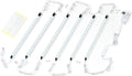 Led Light Strips Kit, (6) 12’’ Linkable Light Bars + Rocker Switch + UL Power Adapter, Under Cabinet Lighting for Locker Closet Shelf, Showcase Lighting, 6000K Cool White