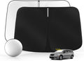 Windshield Sun Shade for Chr-ysler Pacifica 2017-2025 2026 Foldable Sunshade Custom Fit Front Window Car Interior Accessories Protector Blocks UV Rays