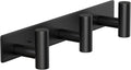 Wall Mounted Coat Rack-3 Hooks, Heavy Duty Stainless Steel Hook Rail for Towel Coat Hat Purse Bag Jacket, Towel Hooks for Entryway Bathroom Kitchen (Black 3 Hooks - 1 Pack)