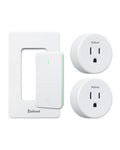 Remote Control Outlet Plug Switch, Buckle Design & Removable Wireless Light Switch, No Wiring Needed, 300 ft, 15A/1500W, Programmable, for Household Appliances(2 Pack)