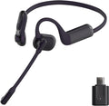 Pilot P200b Pro Wireless Headset with Mic for Work,50dB AI Noise Cancelling Microphone Headphones for Call,Bluetooth 5.3 Open Ear Headphones with USB-C for Mobile Office,Meetings,PC & Phone