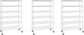 Generic Organize in Style with The Members Mark 6-Tier NSF Heavy Duty Wire Shelving, 47.75"" W x 18"" D x 75.5"" H (White, 3 PACK)