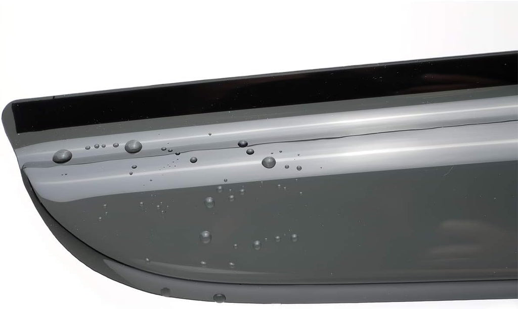 4pcs Shatterproof Outside Mount Style Sun Rain Guard Stylish Side Window Wind Deflectors Dark Smoke Vent Window Visors fit for 01-12 Escape 08-11 Mazda Tribute 05-11 Mercury Mariner 94059