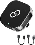 Spedal Wireless CarPlay Adapter for Factory Wired CarPlay – Plug & Play, Auto Reconnect, Mini Metal Design with USB-A & USB-C Cables – Compatible with iPhone 6+ and Cars from 2016 (Gray)