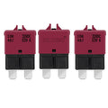 GLOSO Circuit Breaker E39 (T3) Manual Reset Fuse for Car Truck RV Automotive Marine Boat Trolling motor & Custom Wiring Audio battery protection/Low Profile ATC/ATO (10A - 3 Pack)