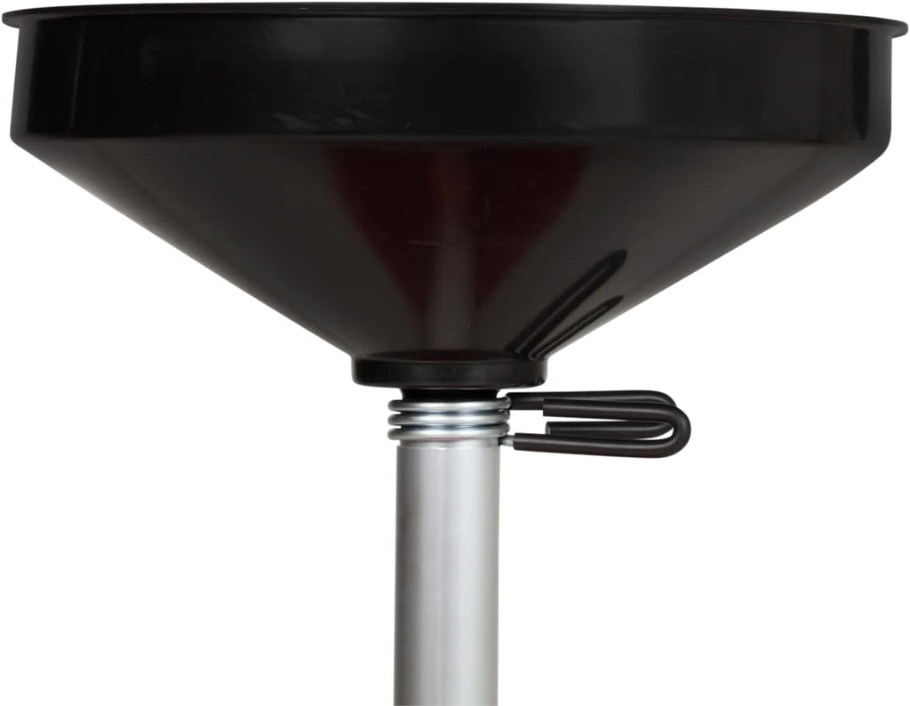 Zeeline By Milton ZE8DC, Rolling Oil Drain Pan, 8 Gallon Oil Drain with Adjustable Funnel, 2 Inch Drain Port with Cap, Wide Drain Pipe for Faster Draining, Oil Drain with 4 Swivel Casters