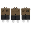 GLOSO Circuit Breaker E39 (T3) Manual Reset Fuse For Car Truck RV Automotive Marine Boat Trolling motor & Custom Wiring Audio battery protection/Low Profile ATC/ATO (7.5A - 3 Pack)