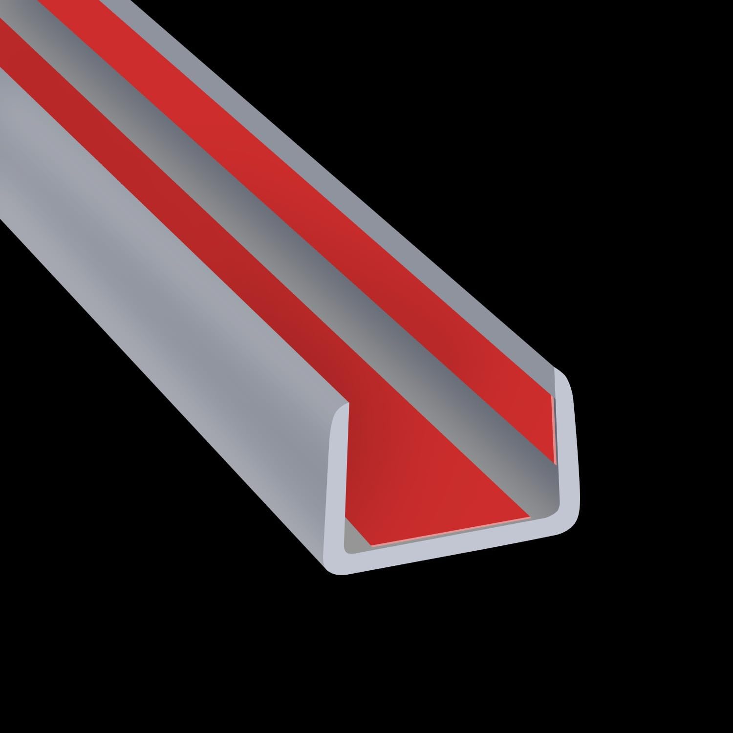 Rubber Edge Trim, Flexible Edge Banding, 3/4"(19mm) U Channel Furniture Edge Protector, Self Adhesive Edge Guards for Plywood, Wood, Glass Parts, 20Ft, Grey Color