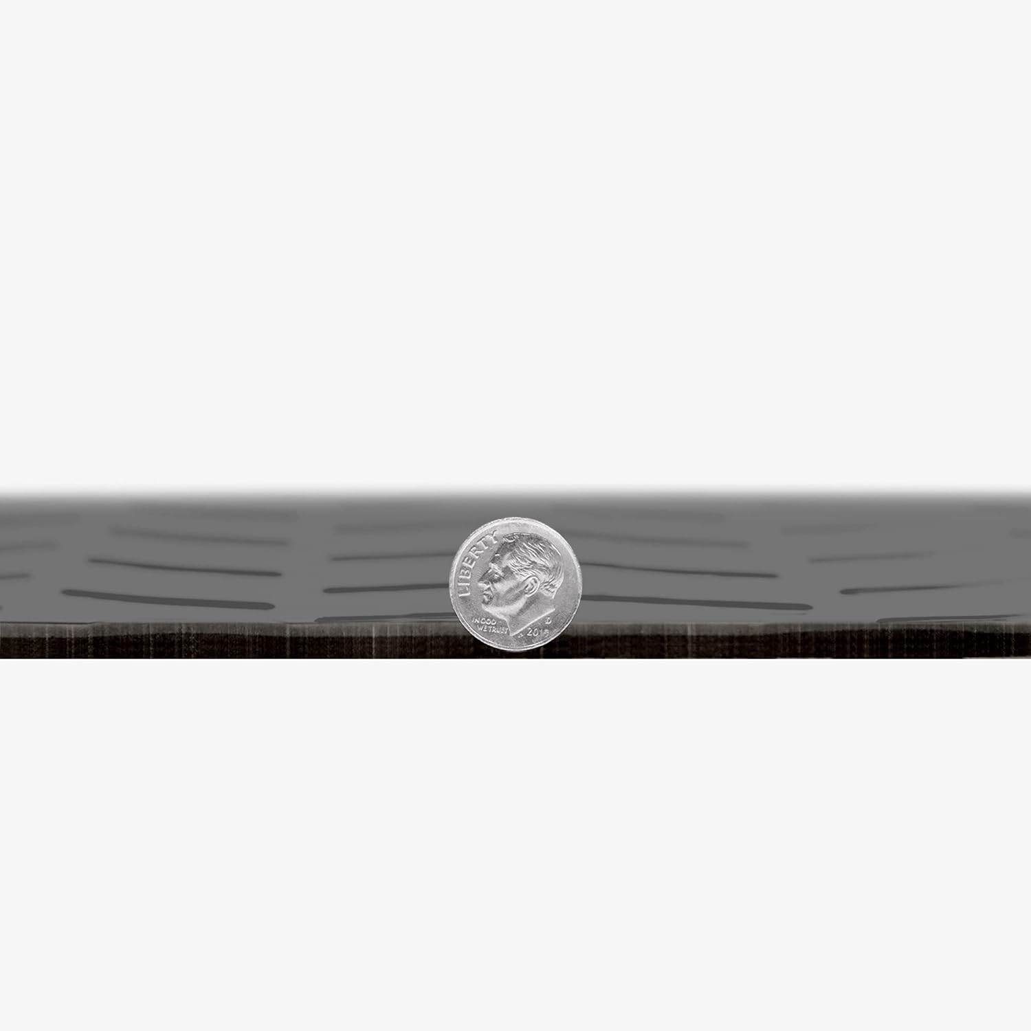 IncStores 2.5mm Thick Commercial-Grade Nitro Roll Garage Floor Mat | Flexible Vinyl Floor Mat for a Stronger and Safer Garage, Workshop, or Trailer | Diamond-Plate, Midnight Black, 8' x 40'