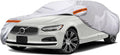 TUCAREST 6 Layers Full Car Cover for Sedan/Wagon/Coupe/Hatchback - Waterproof, Insulated, Anti-UV, Snow-Proof, Anti-Wind, All-Weather, Thickened Protection, up to 208 in
