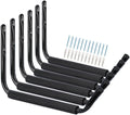 Heavy Duty 13 Inches Jumbo Arm Indoor Outdoor Storage Wall Hooks, Garage and Garden Steel Organizer Rack, 6 Pack Garage Storage Hooks