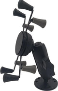 Strg Phone Mount with Drill-Down Round Base with Medium B Size 1" Ball Double Socket Arm, Phone Holder Compatible with All Phones Car Motorcycle Bike and More Phone Mount