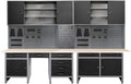 JZD Metal Storage Organization System, Hanging Closet, for Garage Basement Utility Room
