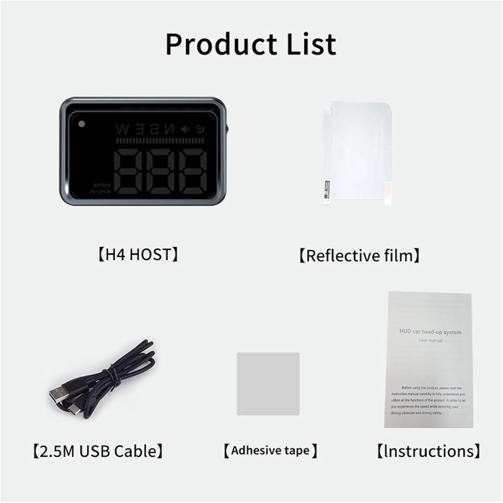 Heads up Display for Cars,HUD,Head up Display for Car,Car Speedometer Display,Automatic Brightness Adjustment,Speeding Alert,USB Cable Plug & Play