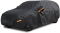 6 Layer Heavy Duty SUV Car Cover Waterproof All Weather Protection with Cotton Liner, Universal Fit Ford Explorer, Toyota Highlander, Honda Pilot, Dodge Durango, BMW X5 X6, Lexus RX350