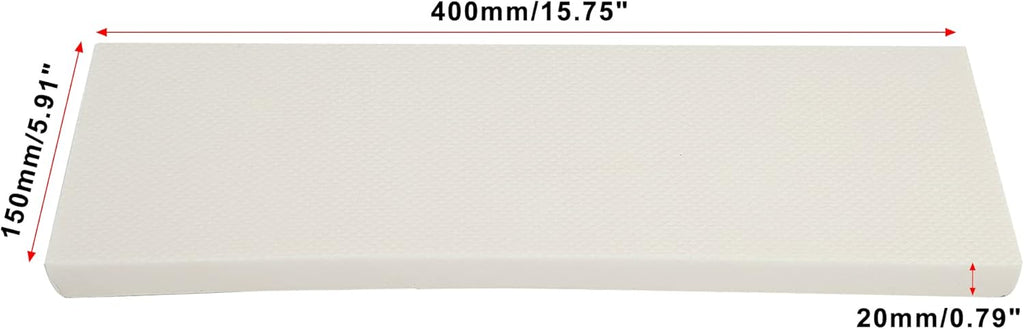 X AUTOHAUX 400x150x20mm 2pcs Car Garage Wall Guard Door Bumper Protector Anti Collision Water Resistance EVA White