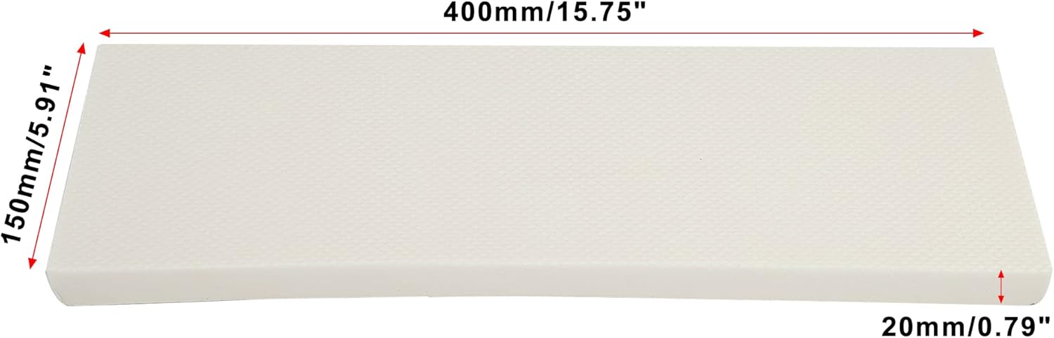 X AUTOHAUX 400x150x20mm 2pcs Car Garage Wall Guard Door Bumper Protector Anti Collision Water Resistance EVA White