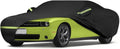 Waterproof Car Covers for 2008-2025 Dodge Challenger(Black) Custom Heavy Duty Waterproof All Weather Protection Outdoor