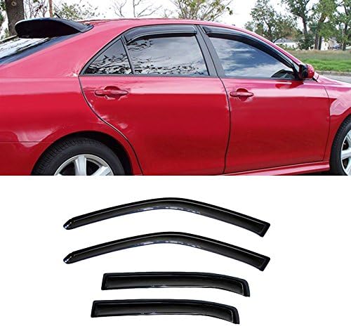 Wind Deflector Compatible with 2006-2013 Chevy Impala 14-16 Impala Limited Smoke Sun/Rain Guards Window Visors 94843