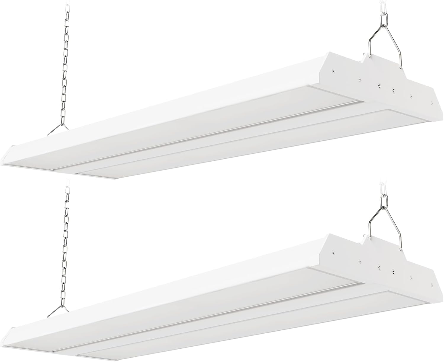 JTT LED Linear High Bay Light,200/150/100W 30000LM Shop Light Commercial 360° Adjustable 4/5000 CCT Tilt Hanging LED High Bay Shop Lighting Fixtures for Garage Warehouse Workshop Store, ETL 2-Pack