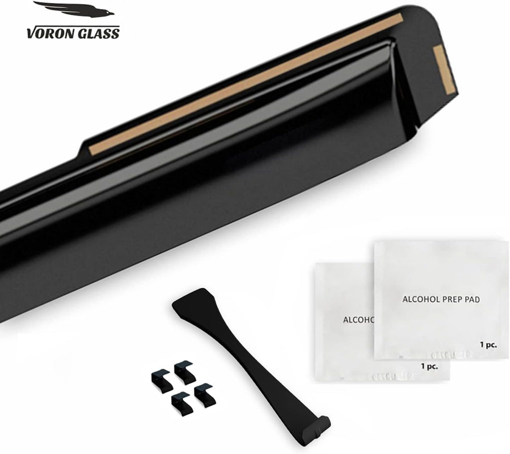 Voron Glass in-Channel Extra Durable Rain Guards for Chrysler Pacifica 2017-2025, Window Deflectors, Vent Window Visors, 4 Pieces - 200581