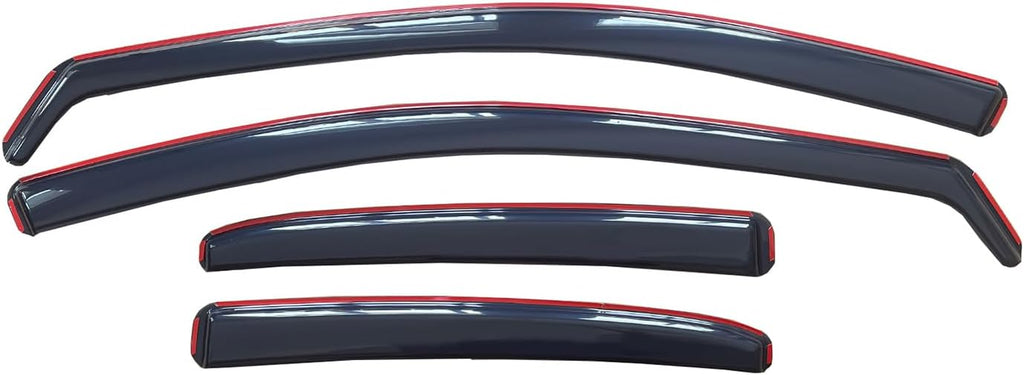 inchannel Window Visor Deflector Compatible with Toyota Camry Sedan 2018-2024 Sun/Rain Guards Outside Mount Smoke 4pcs