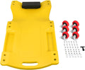 DNA MOTORING 36" L X 17" W x 4.25" H Vehicle Repair Low Profile Automotive Creeper w/Padded Headrest, Yellow, TOOLS-00201-YL
