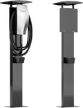 EV Charger Pedestal, Outdoor Electric Vehicle Charger Stand, Freestanding Charging Station Stand Accessory, Corrosion Resistant, Galvanized Steel, for All Level 2 Chargers