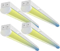 4FT LED Linear Strip Light, LED Shop Lights 30W/35W/40W Selectable,4 Color Selectable 3500K-6500K Adjustable,0-10V Dimmable Commercial Garage Office Ceiling Light Fixture, ETL DLC Listed (4 Pack)