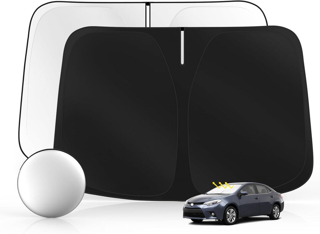 Windshield Sun Shade for Toyo-ta Corolla 2014-2019 Foldable Sunshade Custom Fit Front Window Car Interior Accessories Protector Blocks UV Rays